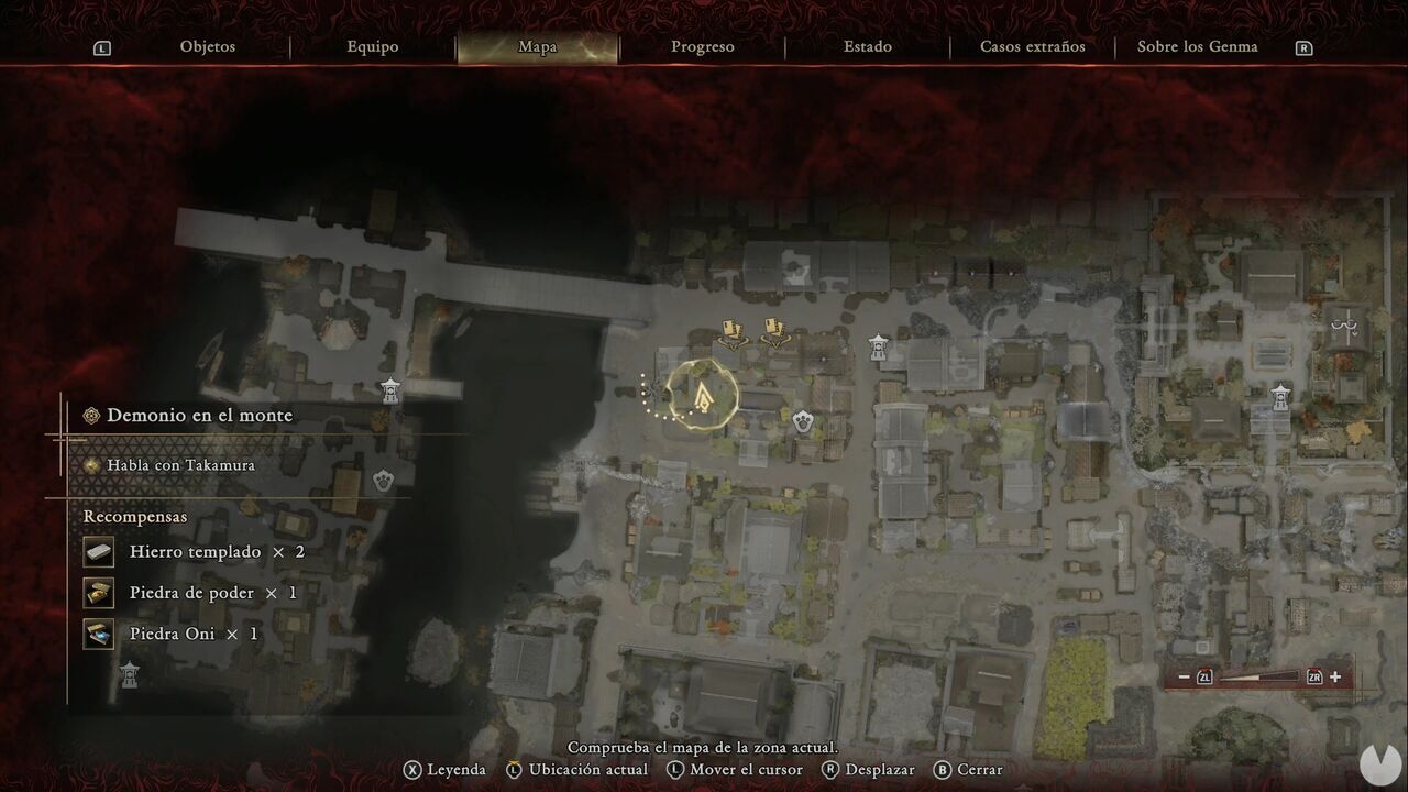 Onimusha: Way of the Sword - The Demon on the Mount: location of the chest containing Iron and Tempered Iron in northwestern Kyoto