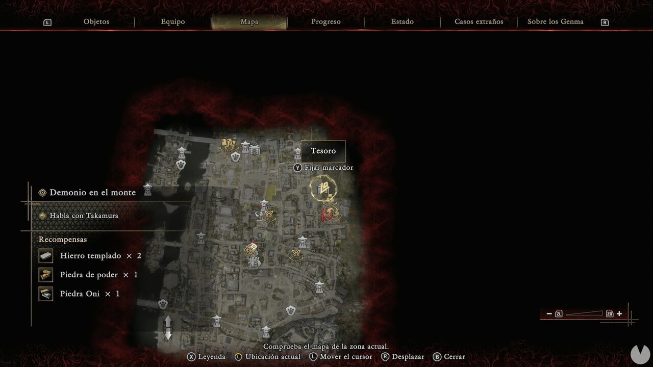 Onimusha: Way of the Sword - The Demon on the Mount: location of the Treasure southeast of Yasaka Shrine