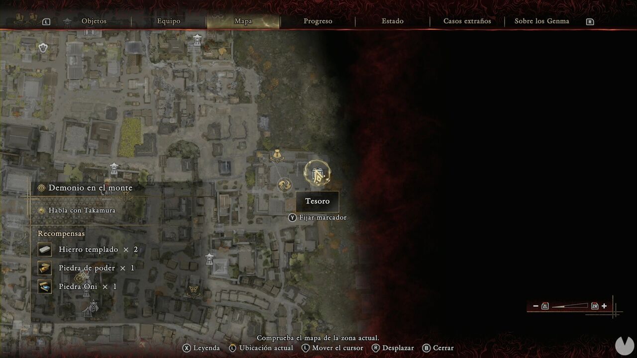 Onimusha: Way of the Sword - The Demon on the Mount: location of a Treasure in the temple containing the third Oni Gate