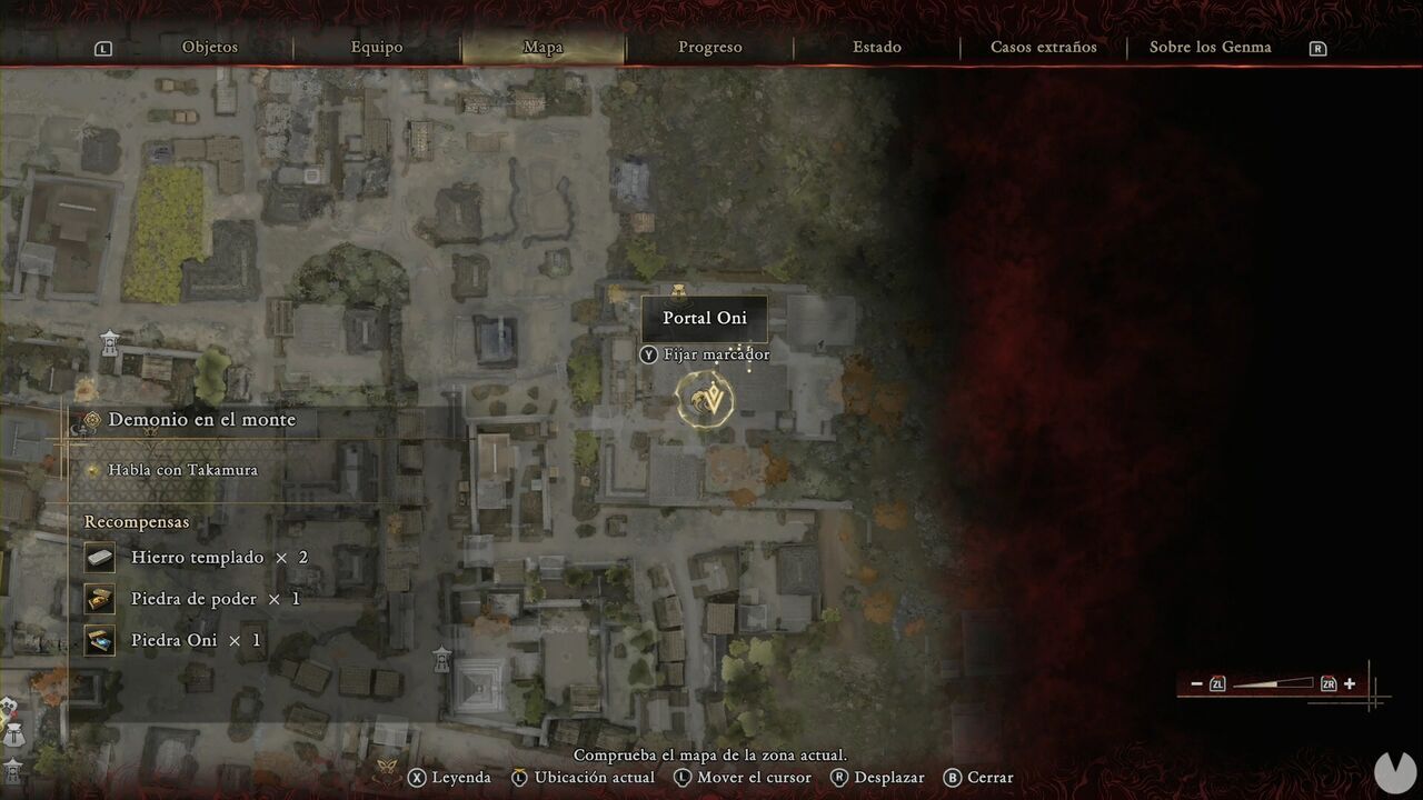 Onimusha: Way of the Sword - The Demon on the Mount: location of the Leather chest in the temple containing Oni Gate #3