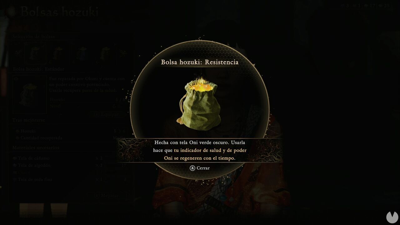 Onimusha: Way of the Sword - Hozuki Pouches: Hozuki Pouch: Resistance