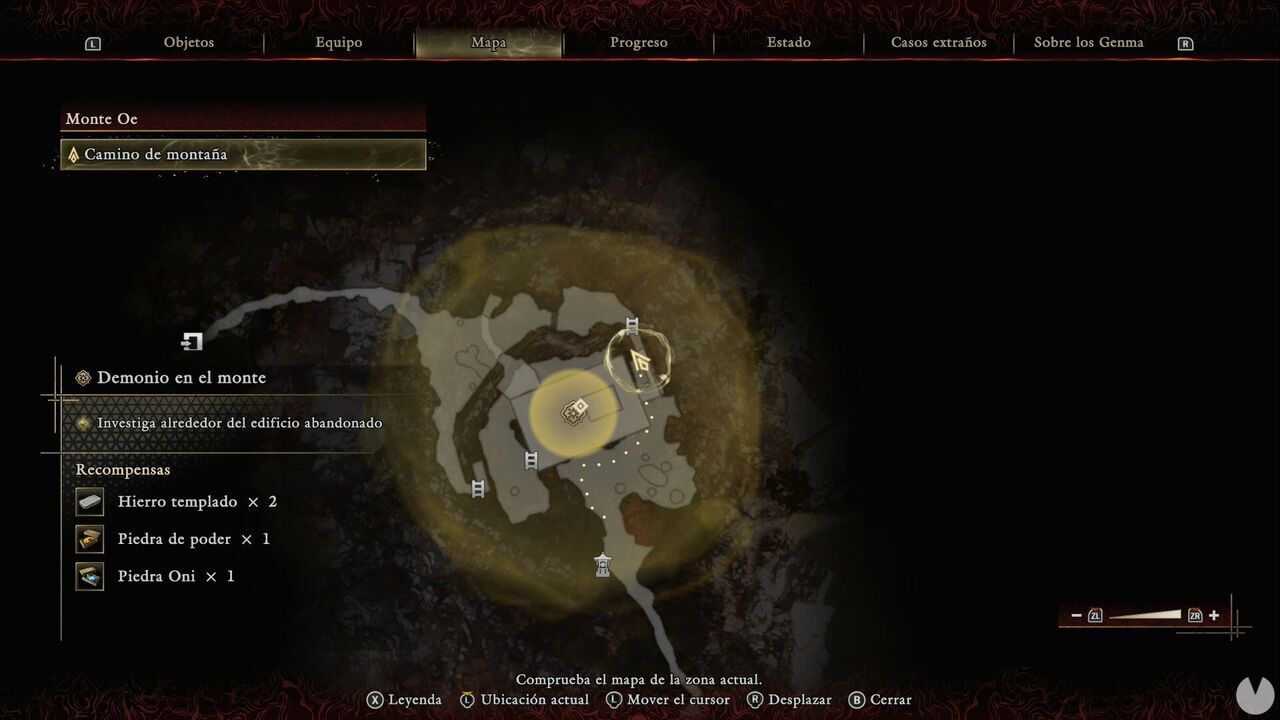 Onimusha: Way of the Sword - The Demon on the Mount: location of the Iron chest east of the ruined building