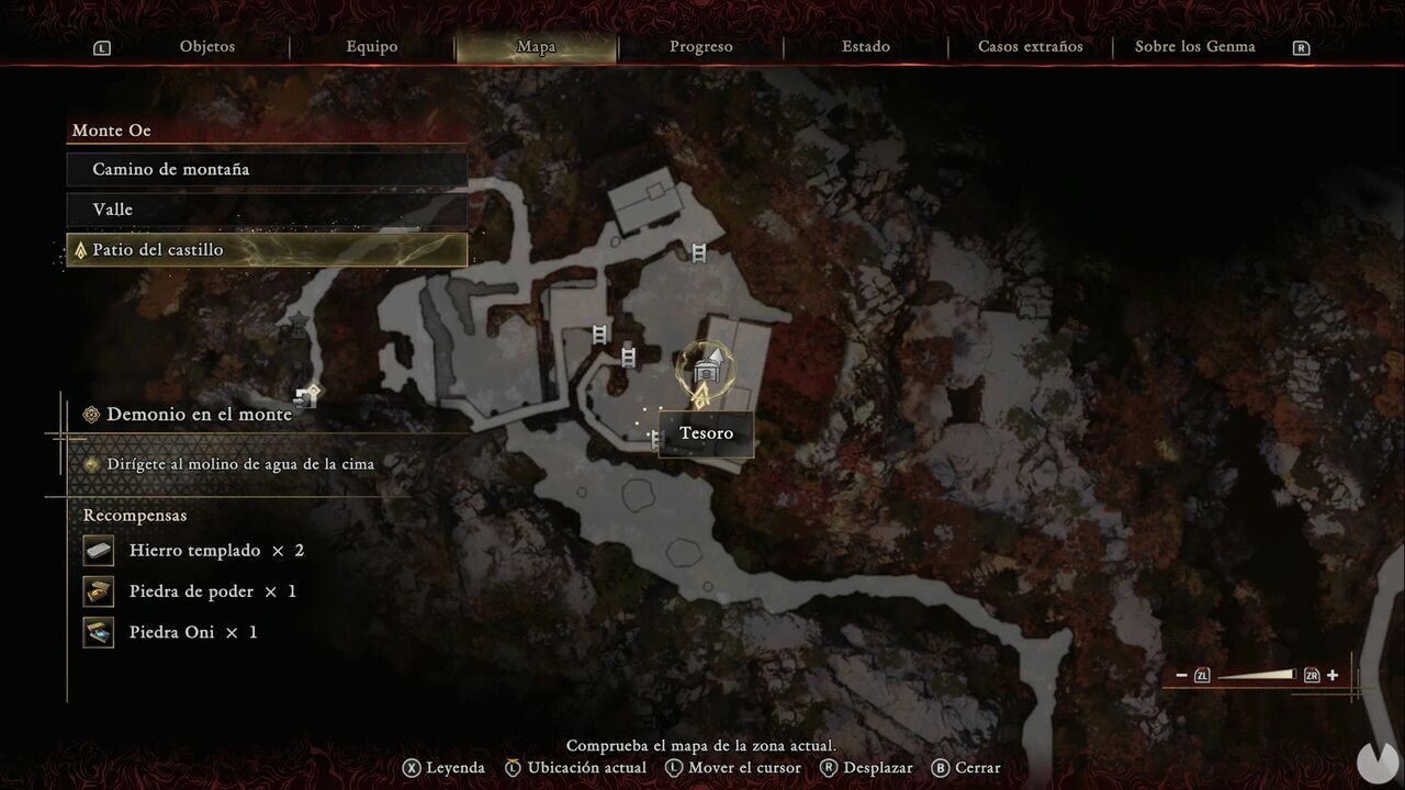 Onimusha: Way of the Sword - The Demon on the Mount: location of the Treasure in the Weaver area