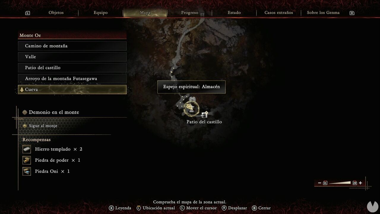 Onimusha: Way of the Sword - The Demon on the Mount: location of the Storehouse Spirit Mirror