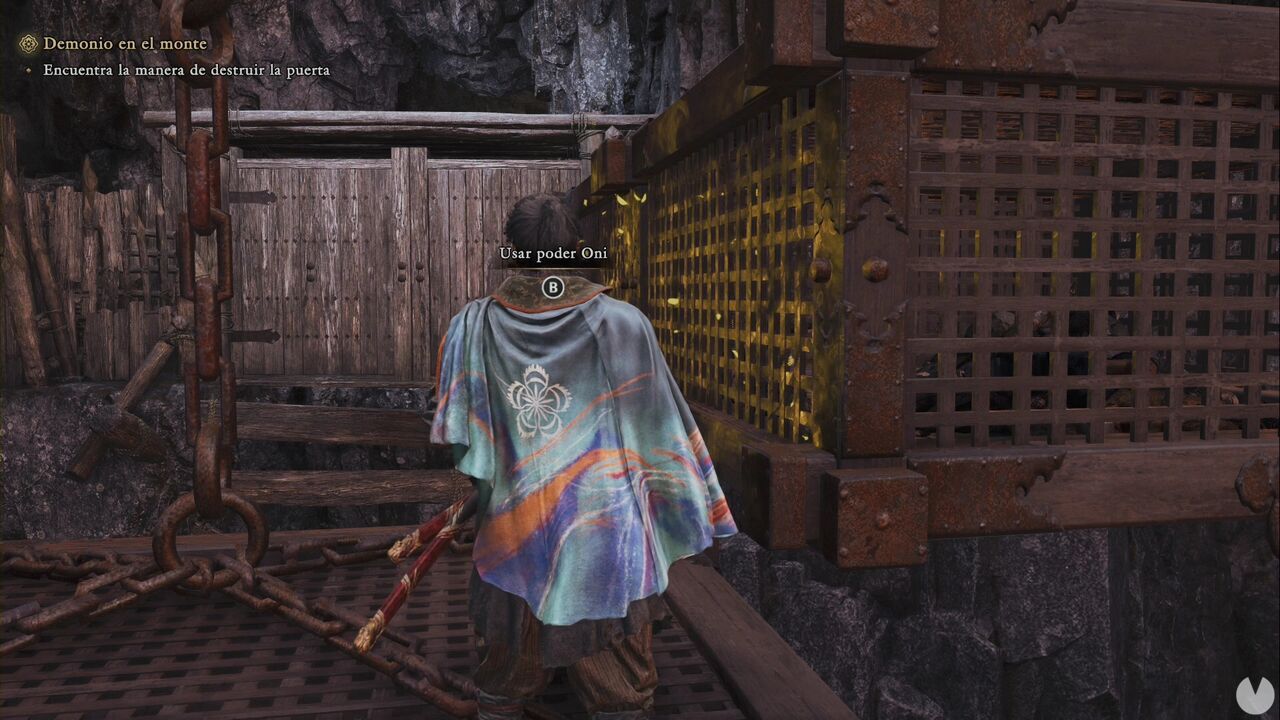 Onimusha: Way of the Sword - The Demon on the Mount: wall-running point leading toward the exit gate