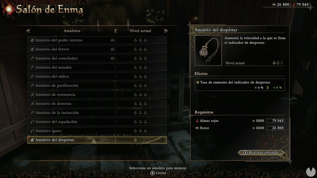 Onimusha: Way of the Sword - Charms: Charm of Awakening
