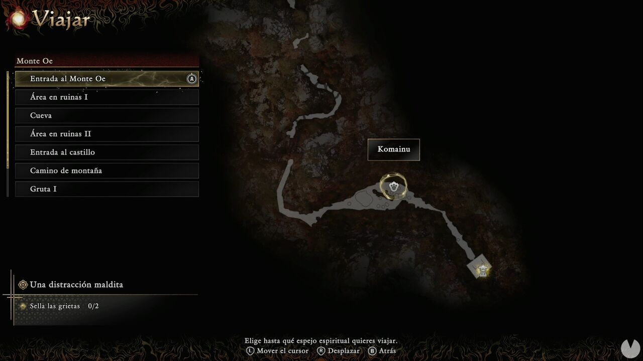 Onimusha: Way of the Sword - Location of one of the Lion Dogs on Mount Oe