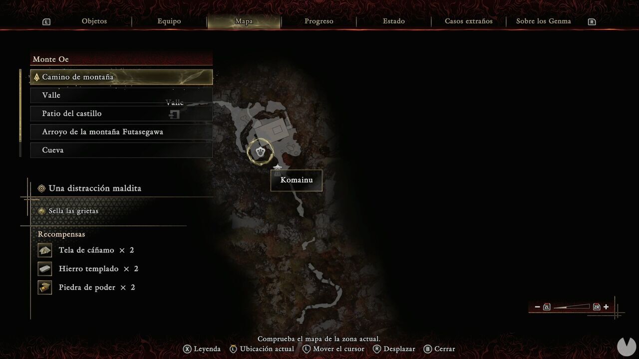 Onimusha: Way of the Sword - Location of one of the Lion Dogs on Mount Oe