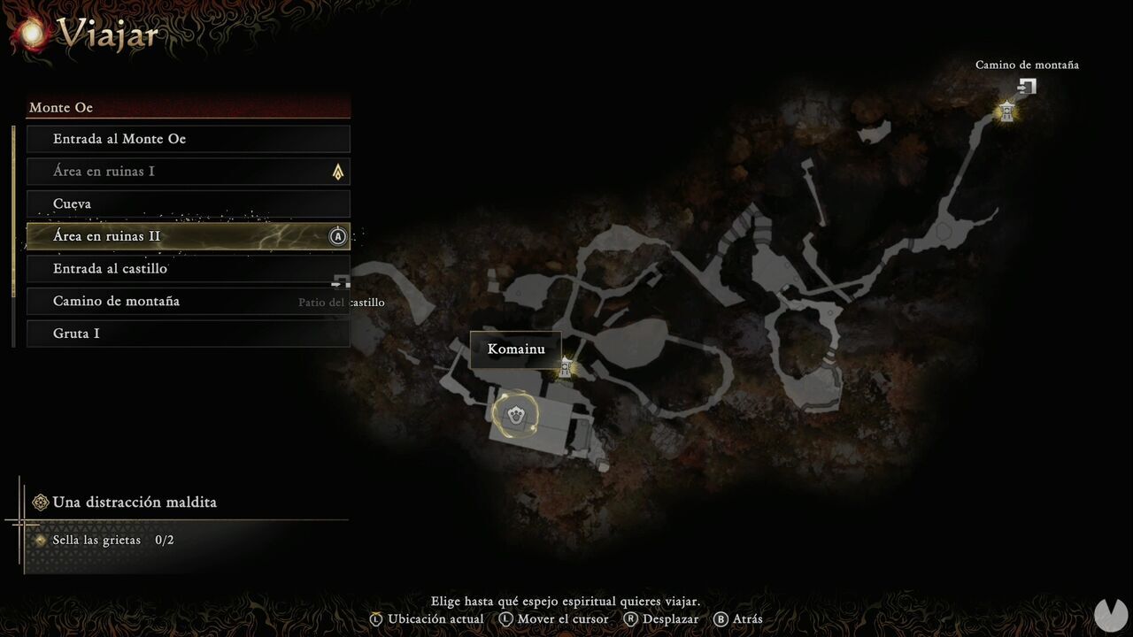 Onimusha: Way of the Sword - Location of one of the Lion Dogs on Mount Oe