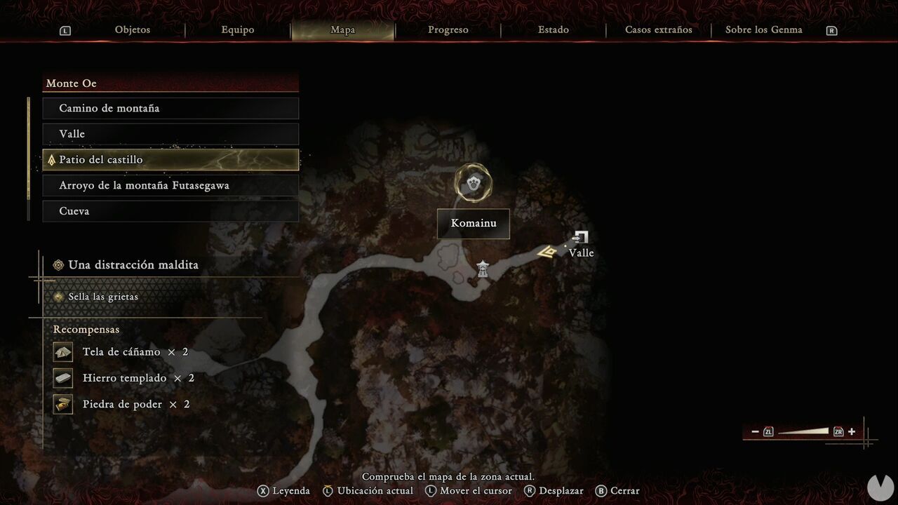 Onimusha: Way of the Sword - Location of one of the Lion Dogs on Mount Oe