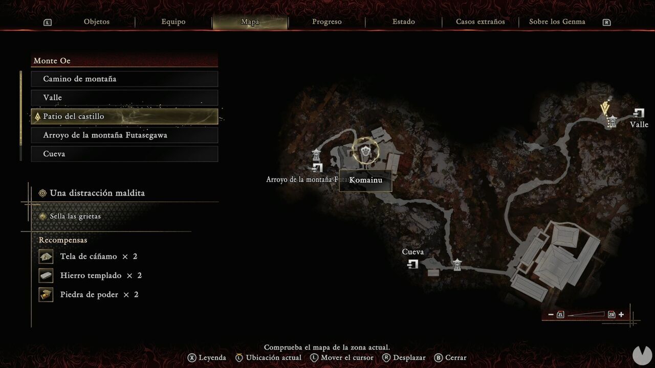 Onimusha: Way of the Sword - Location of one of the Lion Dogs on Mount Oe