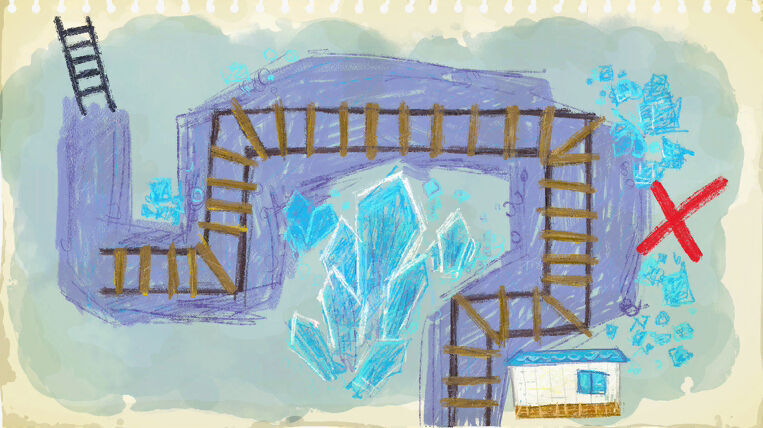Pok�mon Pokopia DLC 1 Bubbly Basin - Treasure Map No. 4 drawing