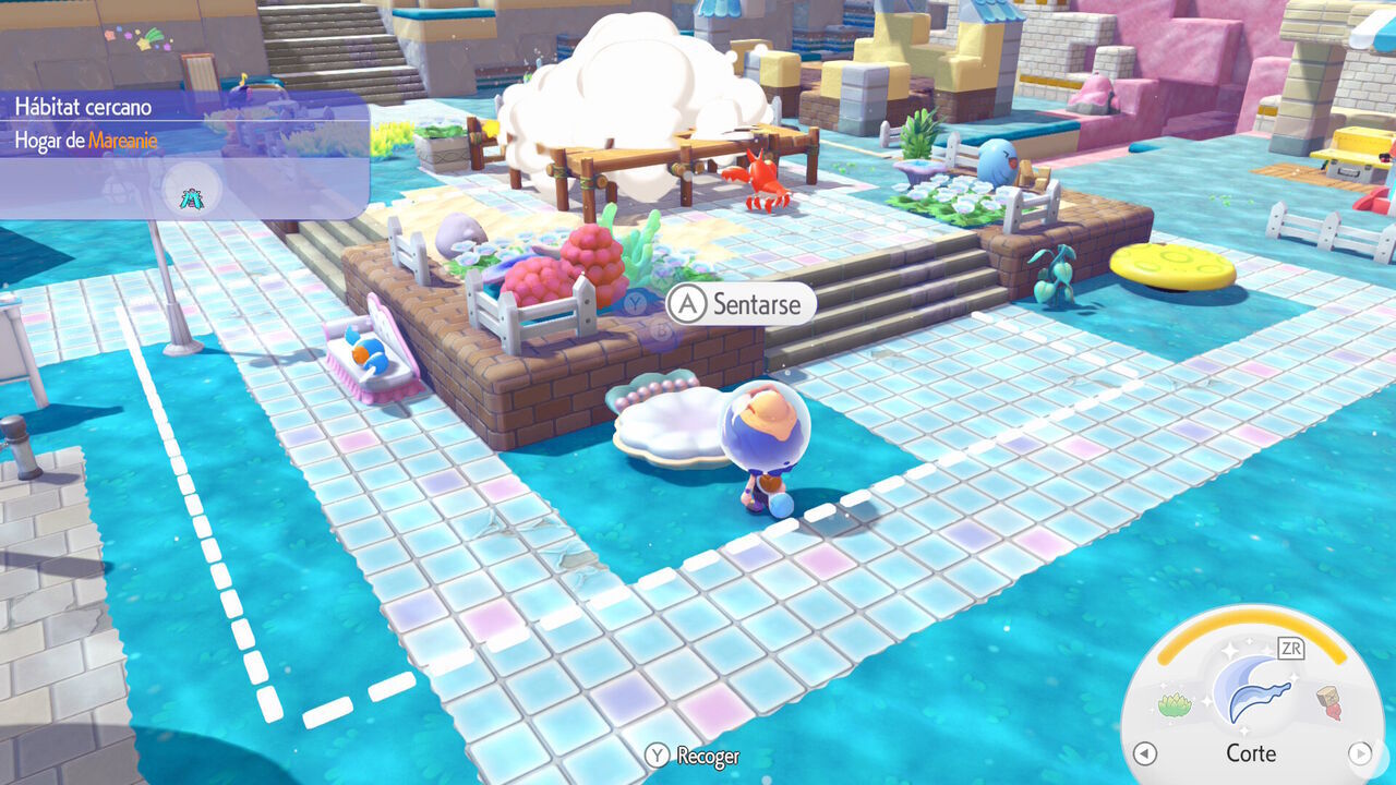 Pok�mon Pokopia DLC 1 Bubbly Basin - Build the Beautiful Building request - Complete Mareanie's request
