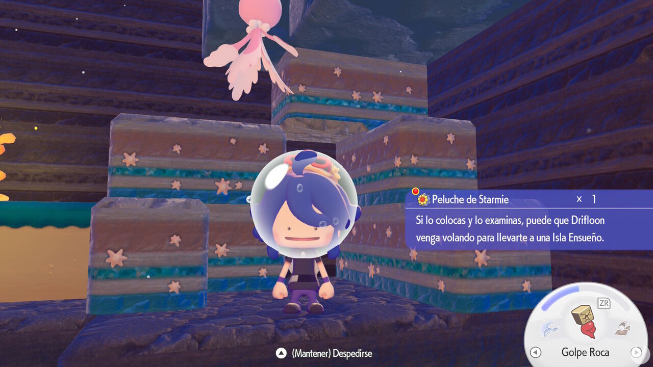 Pok�mon Pokopia DLC 1 Bubbly Basin - Build the Beautiful Building request - Get the Starmie Doll for Female Frillish's request