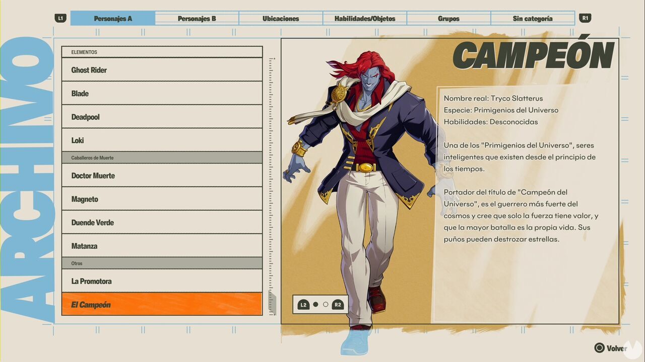 Marvel Tōkon: Fighting Souls - How to unlock Champion; Champion on the character select screen