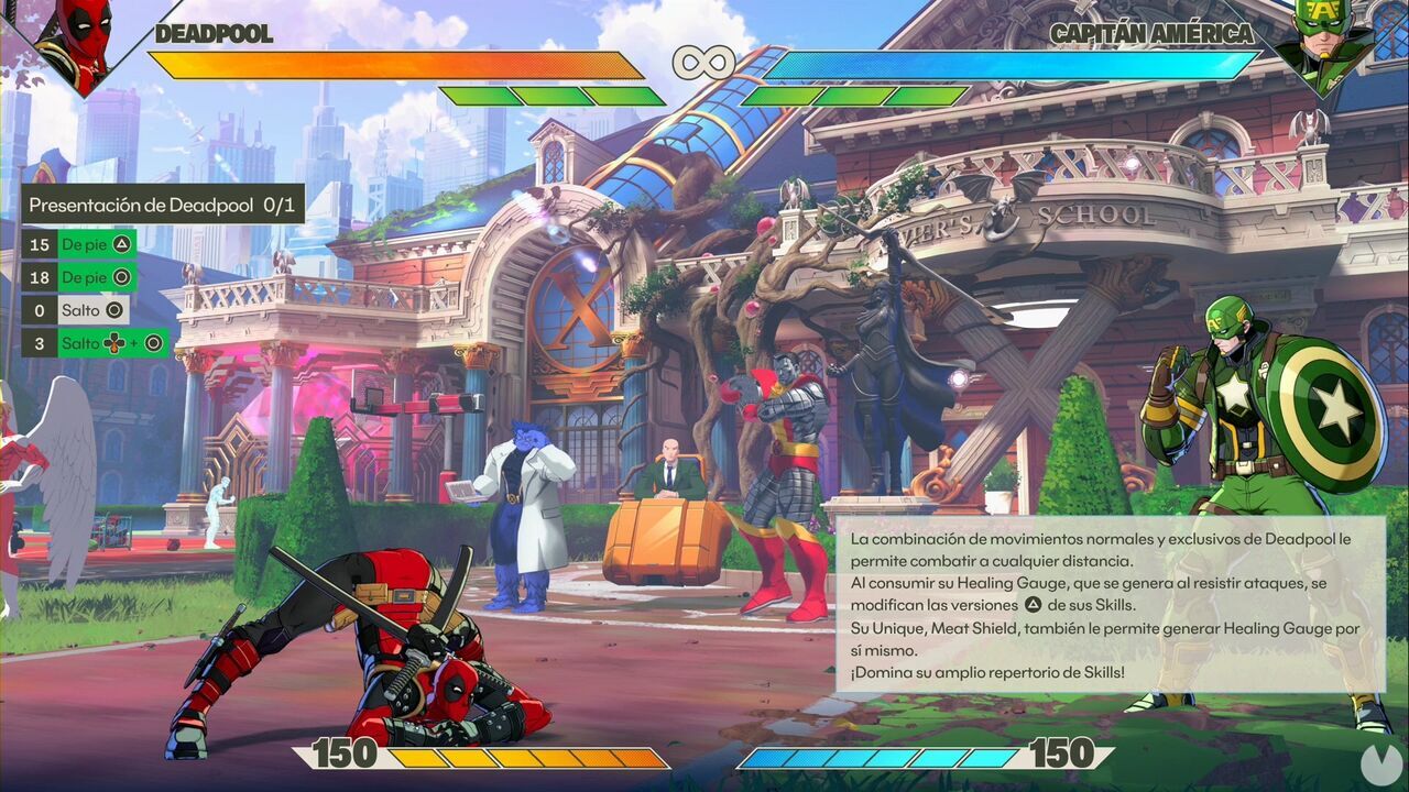 Marvel Tōkon: Fighting Souls - Deadpool secret commands; Deadpool performing Sexy Centrefold