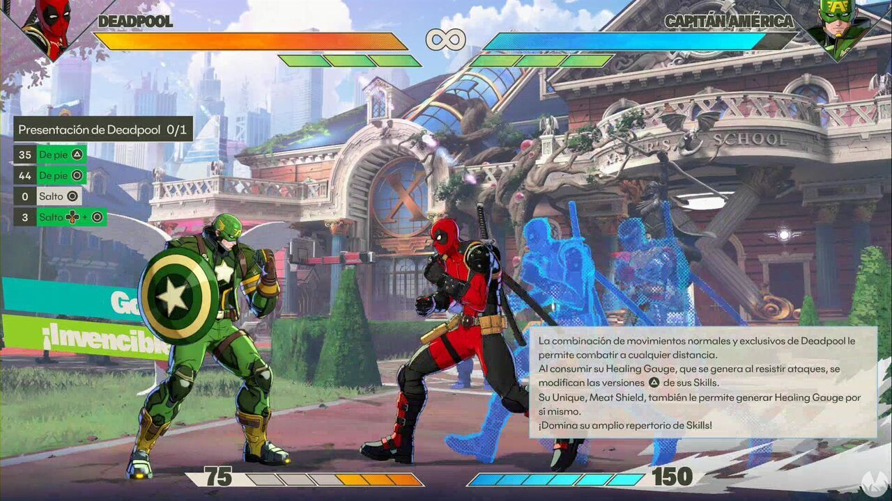 Marvel Tōkon: Fighting Souls - Deadpool secret commands; Deadpool performing Fever Dream: Ranbu