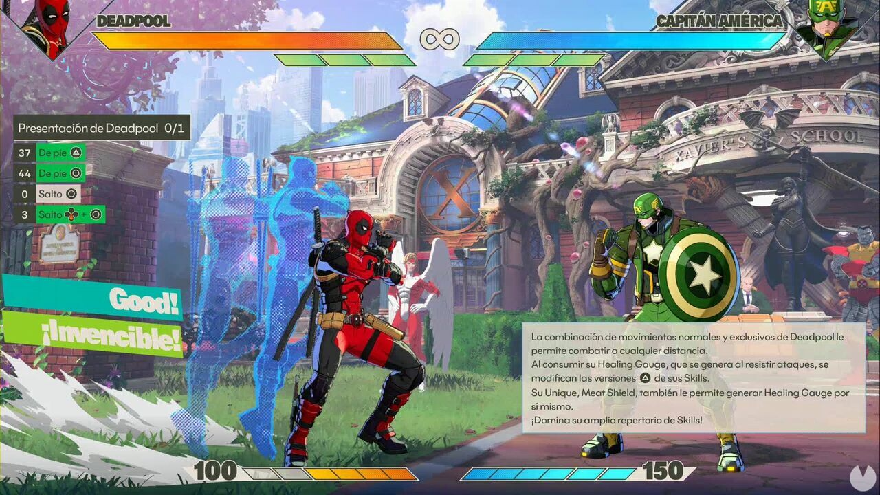 Marvel Tōkon: Fighting Souls - Deadpool secret commands; Deadpool performing Fever Dream: Fury