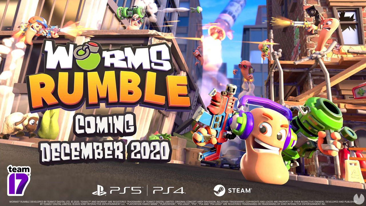 Worms Rumble se lanza el 1 de diciembre, con juego cruzado en PS5, PS4 y PC