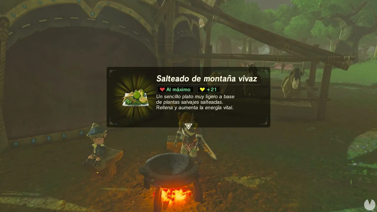 Cómo preparar el plato que da más vida en Zelda: Breath of the Wild