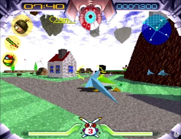 Los gráficos de 'Jumping Flash!' no tardaron en ser superados por otros lanzamientos de PlayStation.