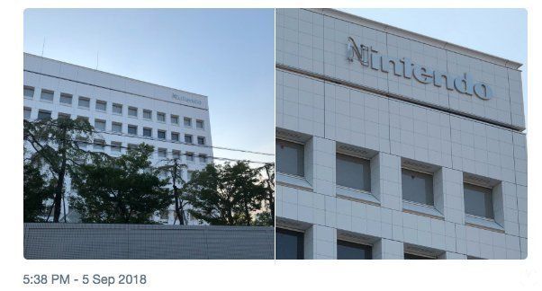 El tifón Jebi arranca la 'Gran N' de la fachada de la sede de Nintendo Japón