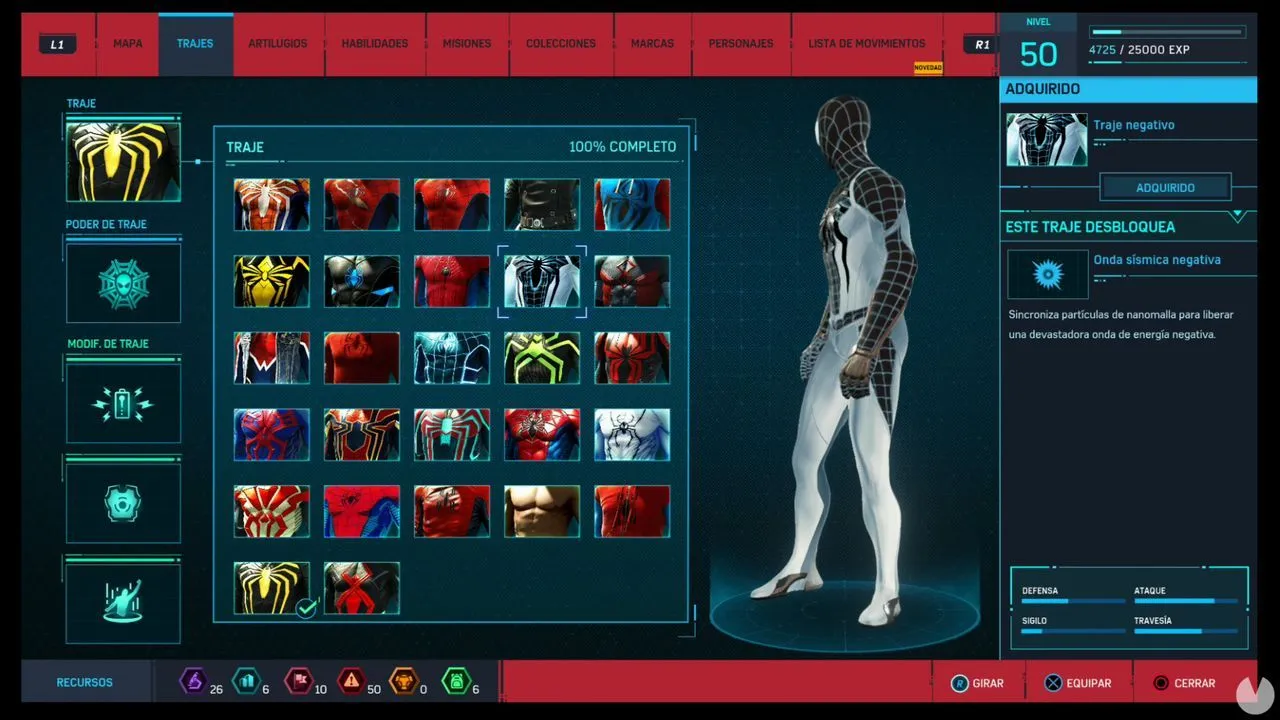 revolución Pronombre aceleración TODOS los trajes y poderes de Spider-Man (PS4) y cómo conseguirlos