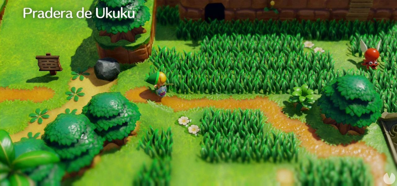 Pradera de Ukuku en Zelda: Link's Awakening: secretos y 100% - The Legend of Zelda: Link's Awakening