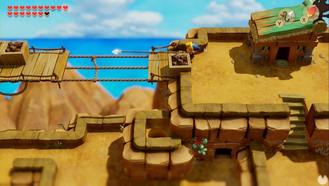 Oeste de la cordillera Tal Tal en Zelda Link's Awakening secretos y 100