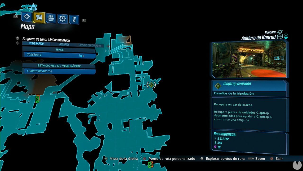 Borderlands 3: TODAS las piezas de Claptrap - LOCALIZACIÓN