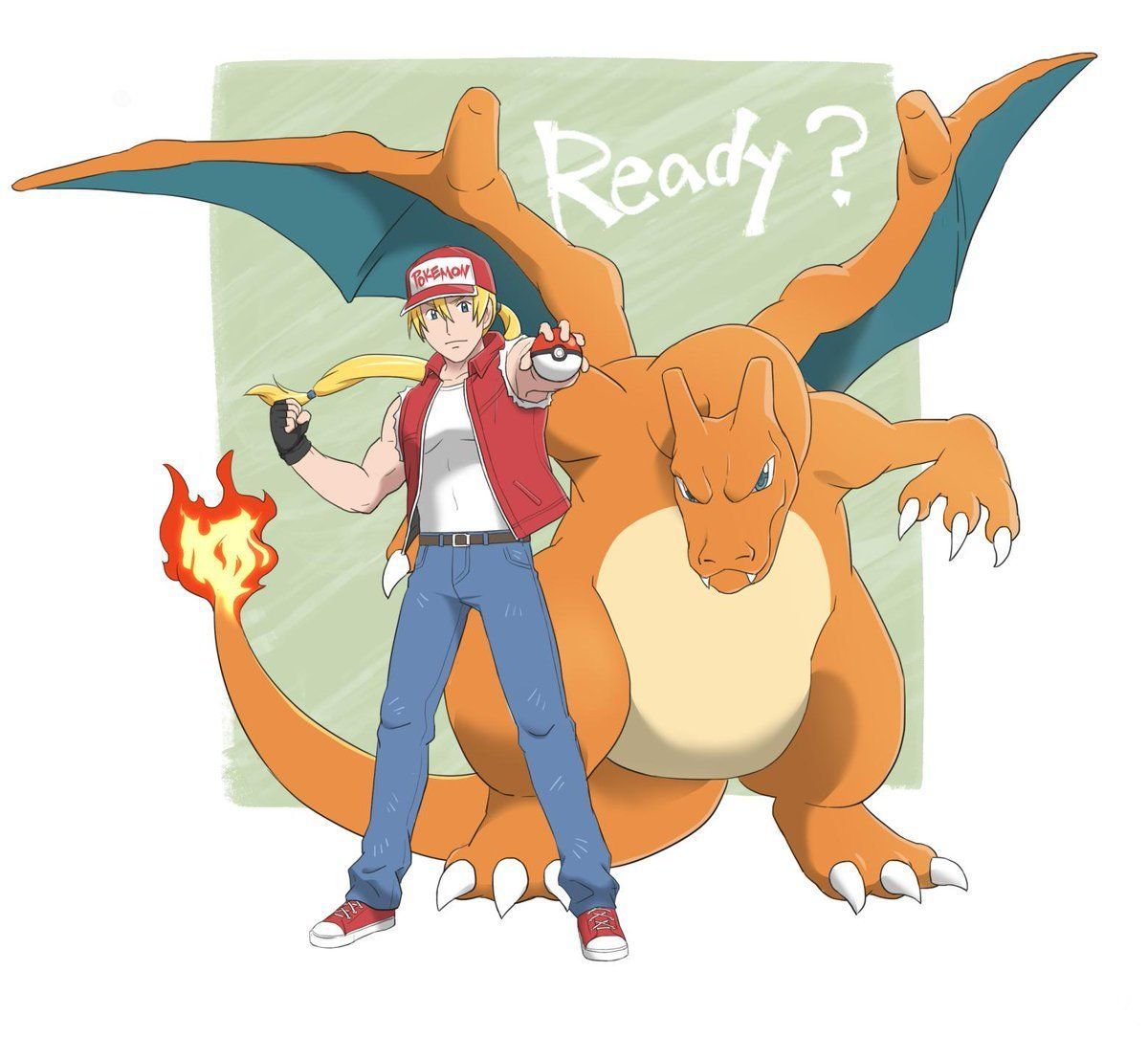 japanese Fans reimaginan Terry Bogard as a Pokémon trainer