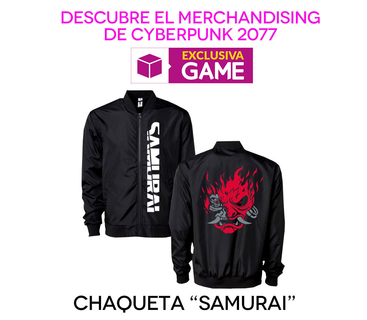 the GAME will provide the official apparel for Cyberpunk 2077 in Madrid Games Week