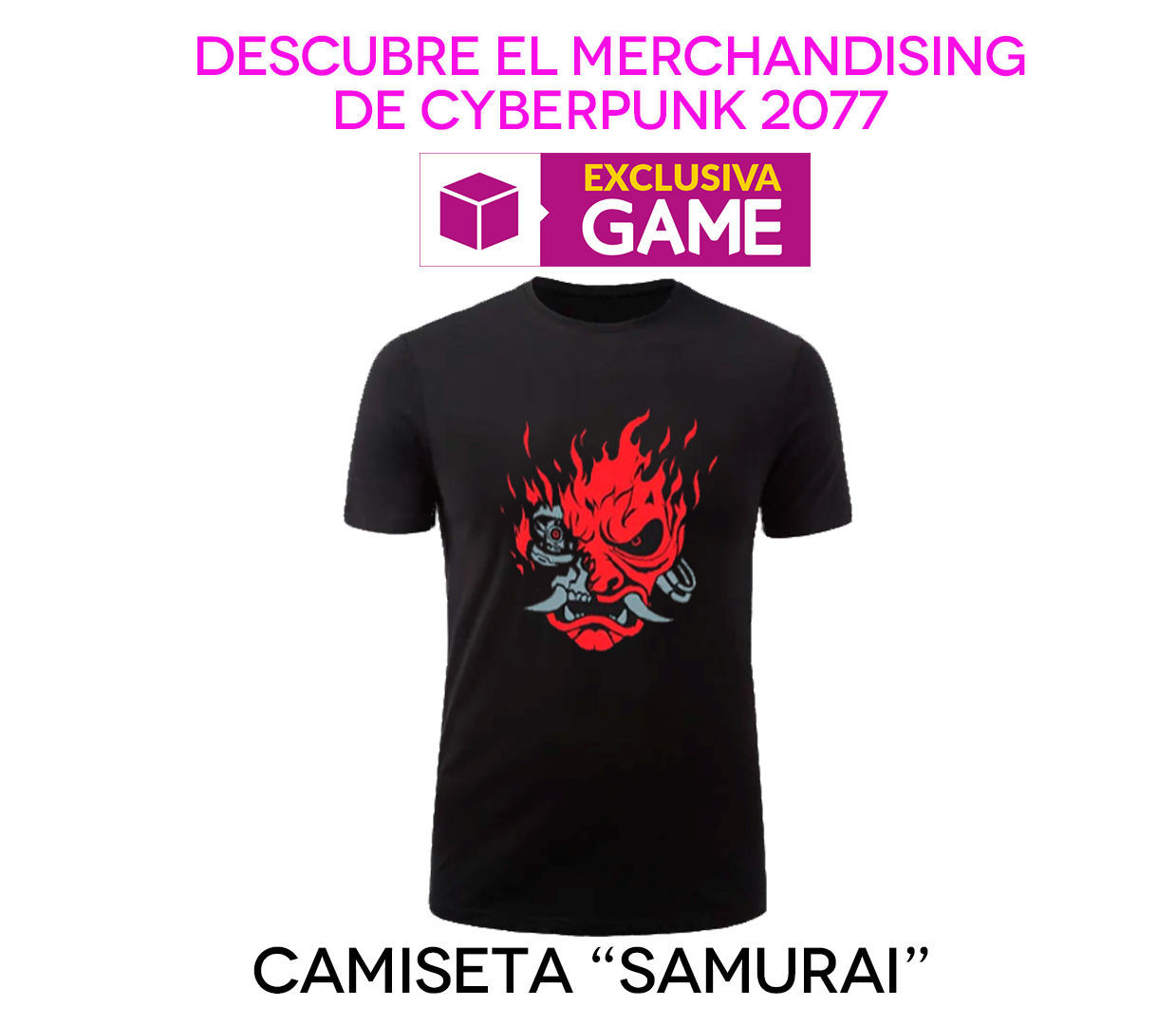 the GAME will provide the official apparel for Cyberpunk 2077 in Madrid Games Week