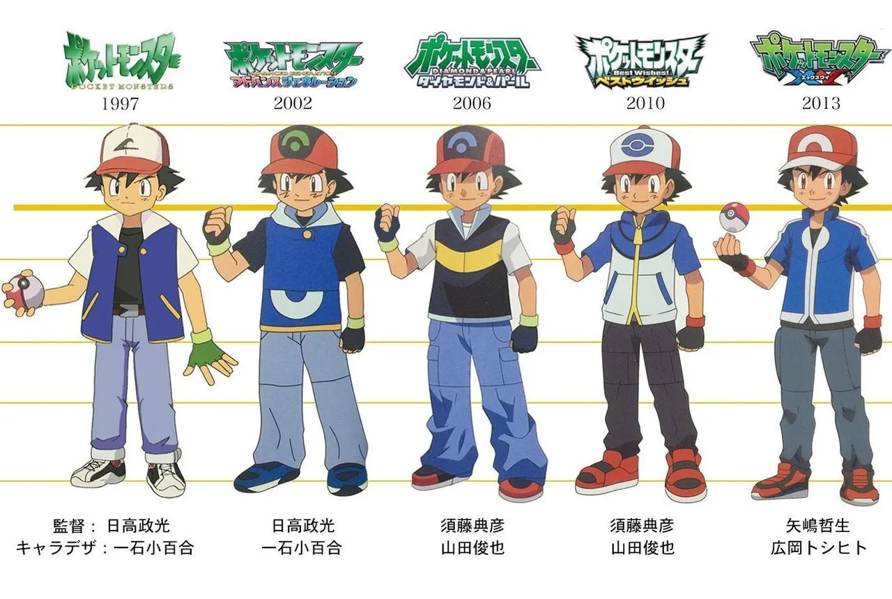 Así ha cambiado Ash Ketchum a lo largo del anime de Pokémon - Vandal