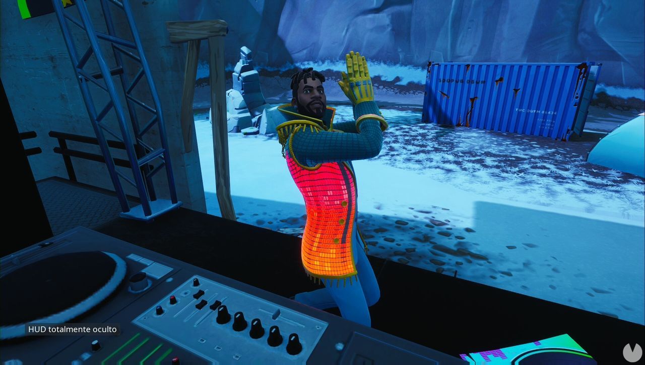 Fortnite : Baila detrs de la cabina del DJ en una discoteca con el traje YOND3R- SOLUCIN - Fortnite Battle Royale