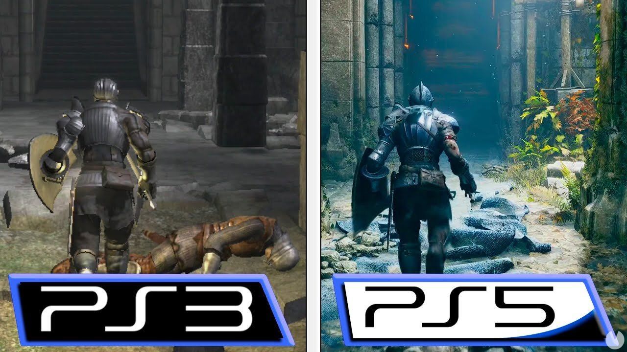 Comparativa gráfica: Demon's Souls Remake para PS5 'contra' Demon's Souls  original en PS3 - Vandal