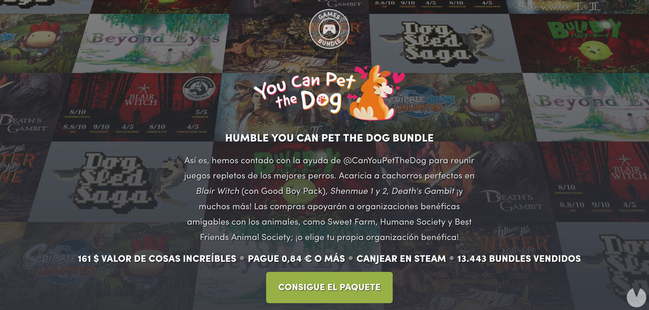 Humble Store lanza un pack de juegos en los que puedes acariciar a los perros