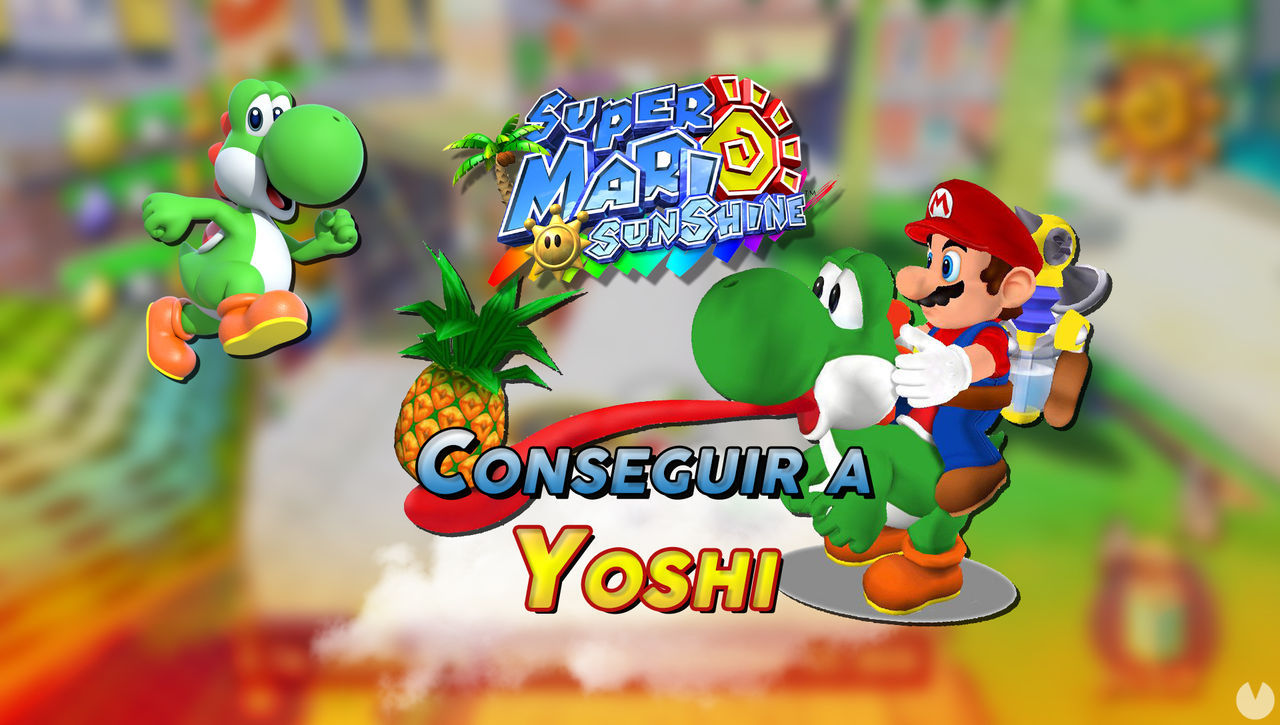 Yoshi en Super Mario Sunshine: cmo conseguirlo y cambiar color - Super Mario 3D All-Stars