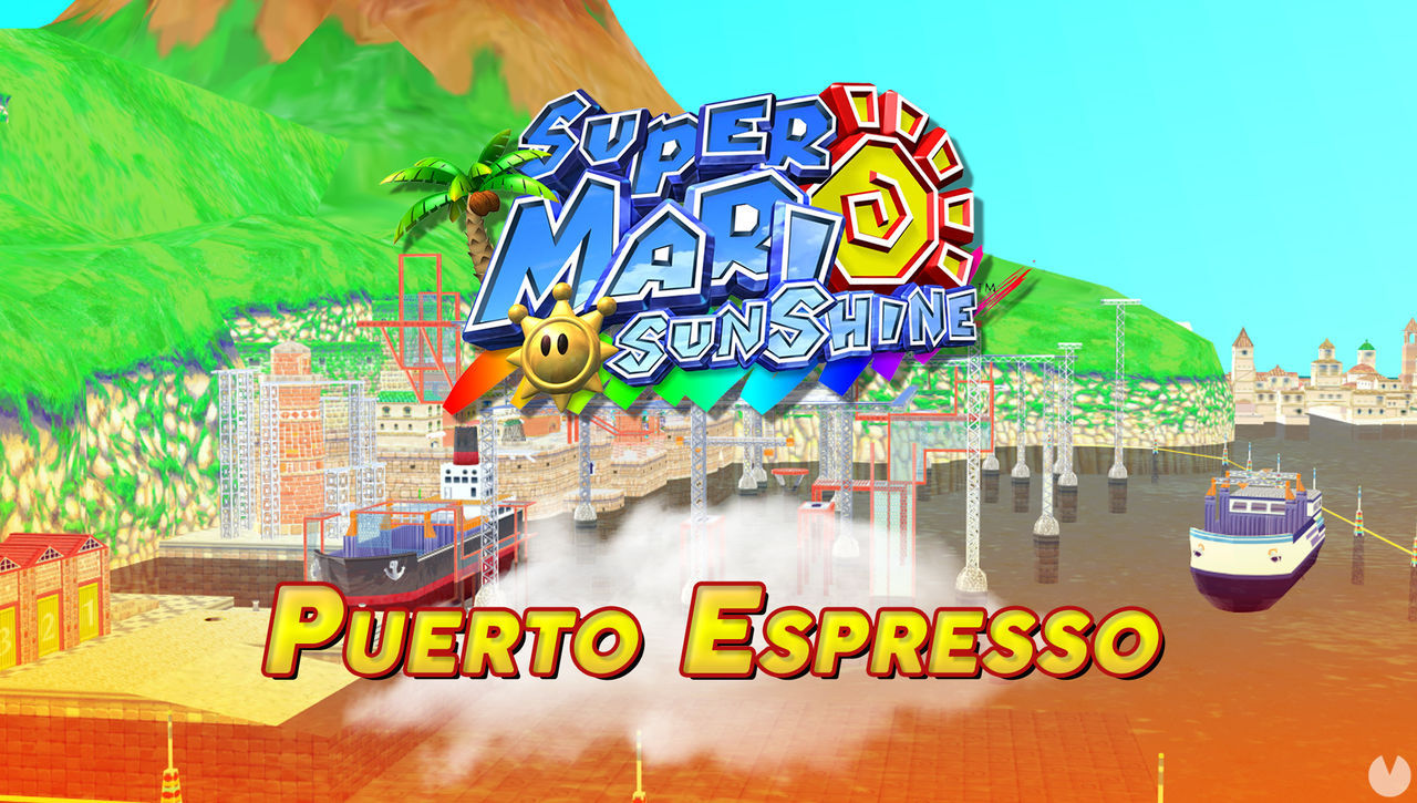 Mundo 2: Puerto Espresso en Super Mario Sunshine al 100% y Soles - Super Mario 3D All-Stars
