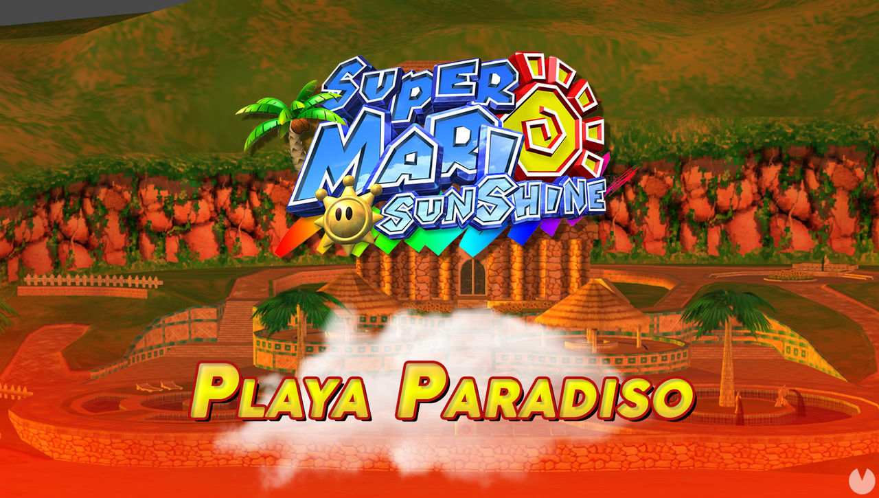 Mundo 5: Playa Paradiso en Super Mario Sunshine al 100% y Soles - Super Mario 3D All-Stars