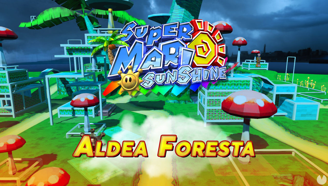 Mundo 7: Aldea Foresta en Super Mario Sunshine al 100% y Soles - Super Mario 3D All-Stars