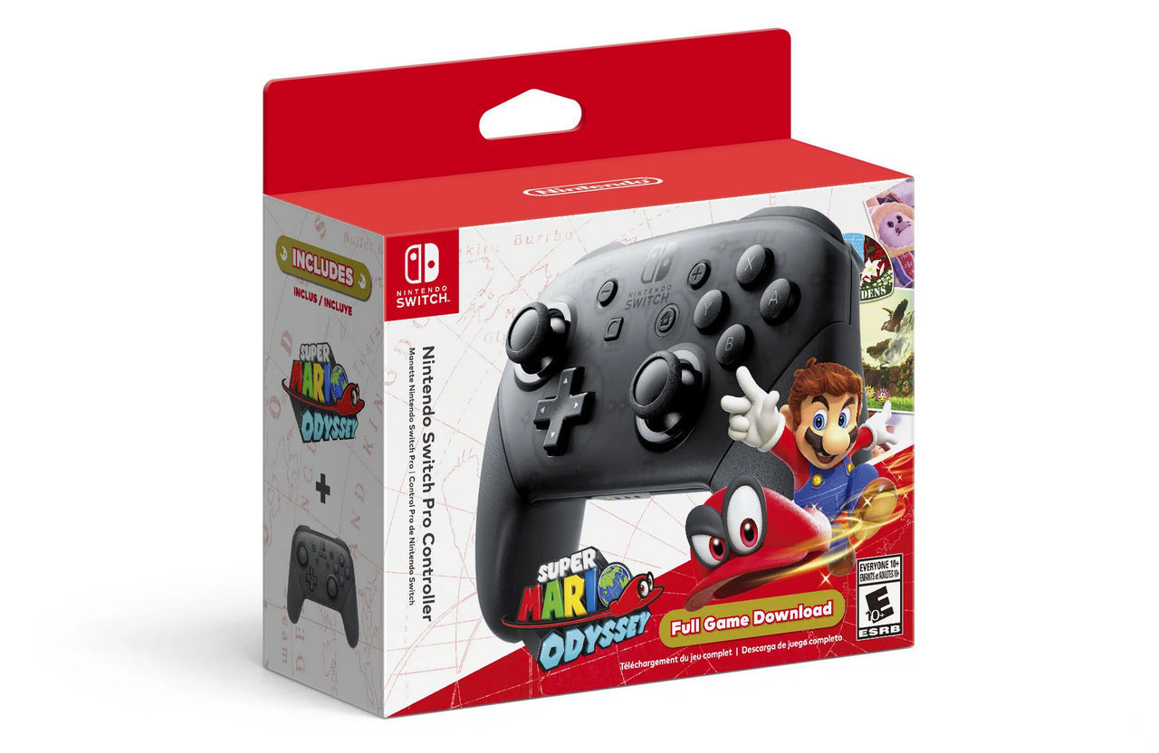 EE.UU. tendrá un pack de mando Pro y Super Mario Odyssey para Nintendo Switch