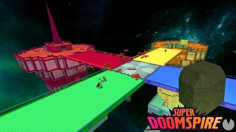 Screenshot of Super Doomspire on Roblox.