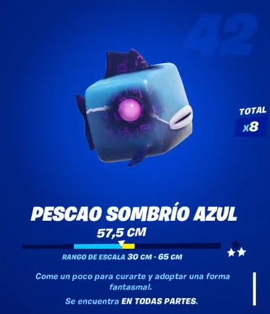 Fortnite - Pescao sombrío azul: datos y ubicación