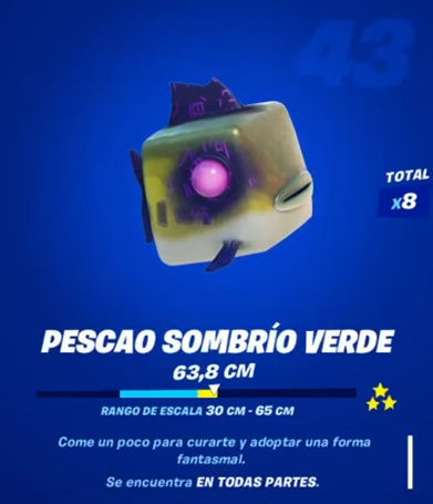 Fortnite - Pescao sombrío verde: datos y ubicación