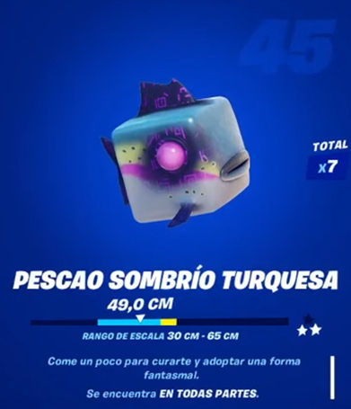 Fortnite - Pescao sombrío turquesa: datos y ubicación