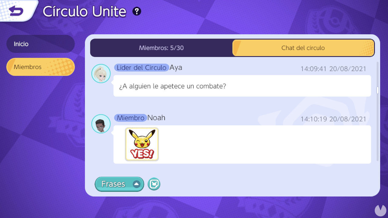 Círculos Unite en Pokémon Unite.