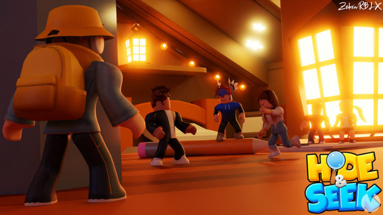 Screenshot of Mega Hide and Seek on Roblox.