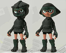 Splatoon 3 Apariencia de las recompensas del amiibo Chico Inkling Neón