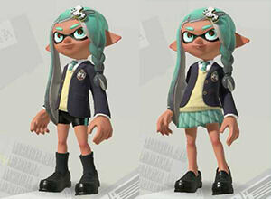 Splatoon 3 Apariencia de las recompensas del amiibo Chica Inkling
